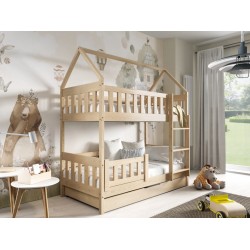 Dviaukštė lova ZUZIA-160  (Pušis)